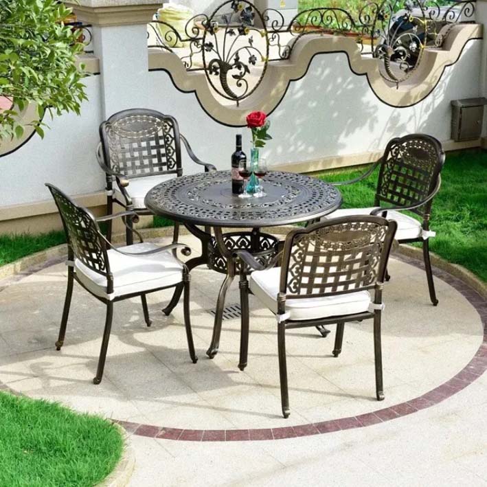 Bàn ghế nhôm đúc sân vườn Việt Anh VA13