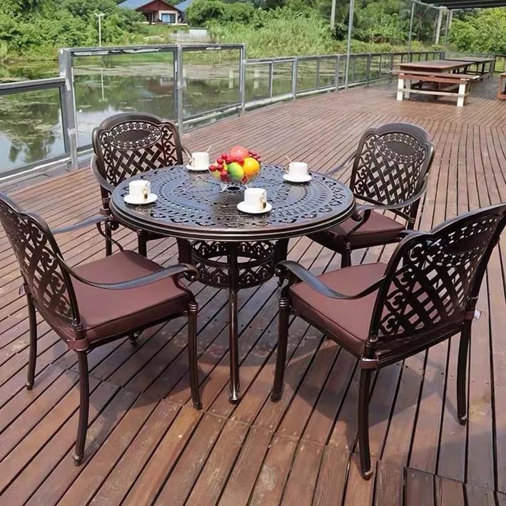 Bàn ghế nhôm đúc sân vườn Việt Anh VA13