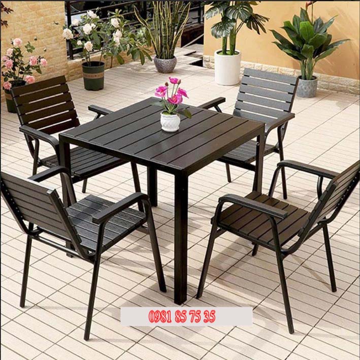 Bàn ghế composite sân vườn