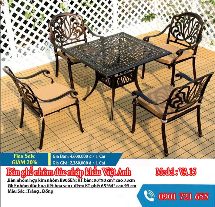 Bàn ghế sân vườn ngoài trời