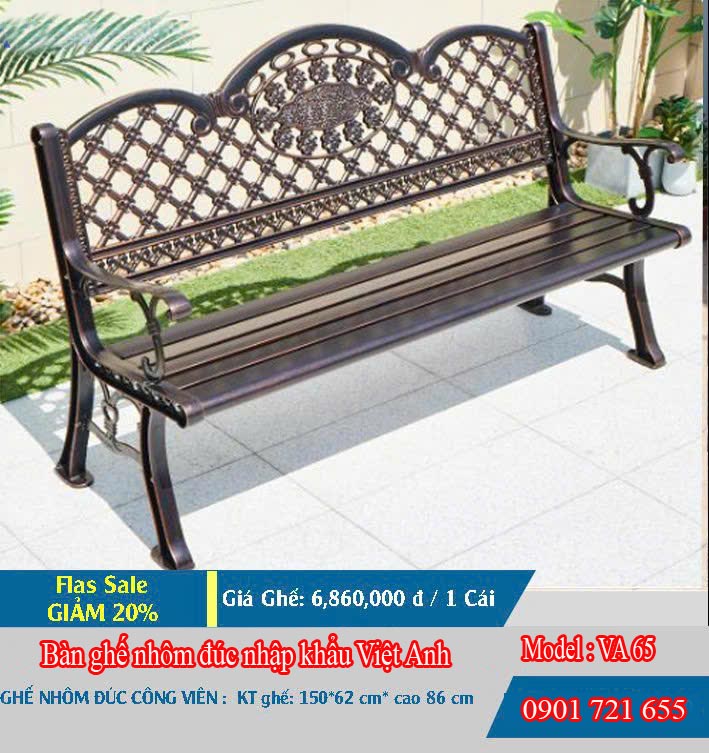 Ghế nhôm đúc 1.5m