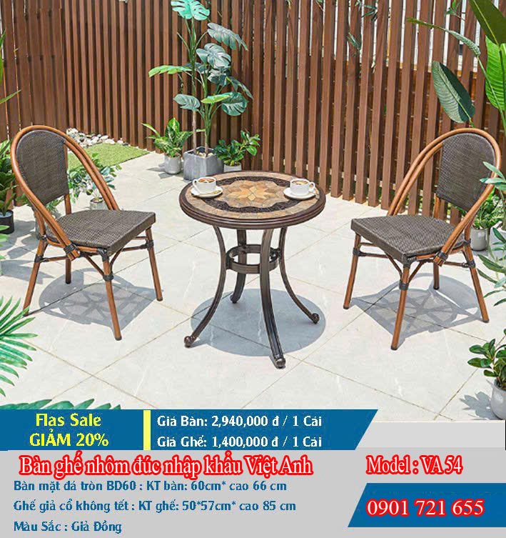 Bàn ghế nhựa giả mây