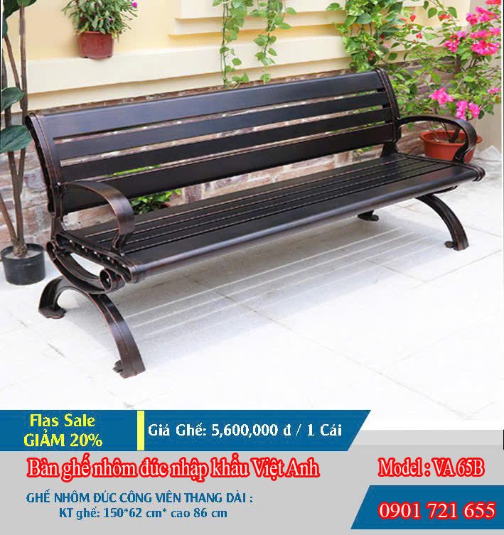 Bàn ghế nhôm công viên 