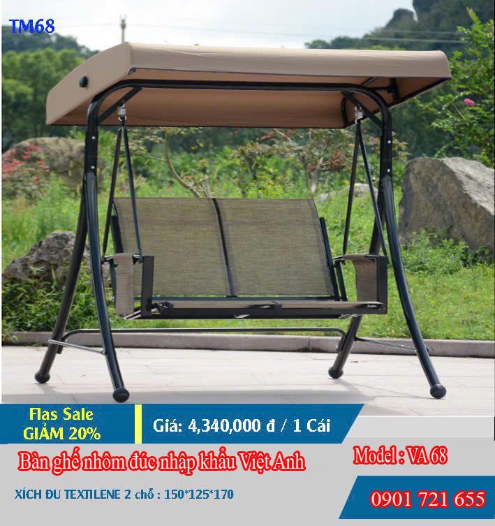 Xích đu sắt sơn tĩnh điện
