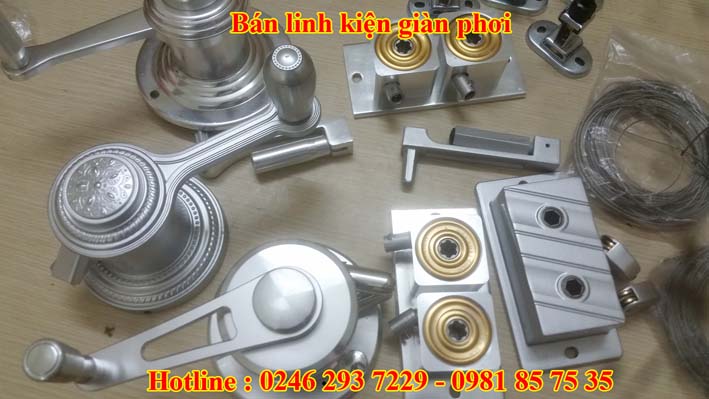 Bộ tay quay liền và rời giàn phơi thông minh