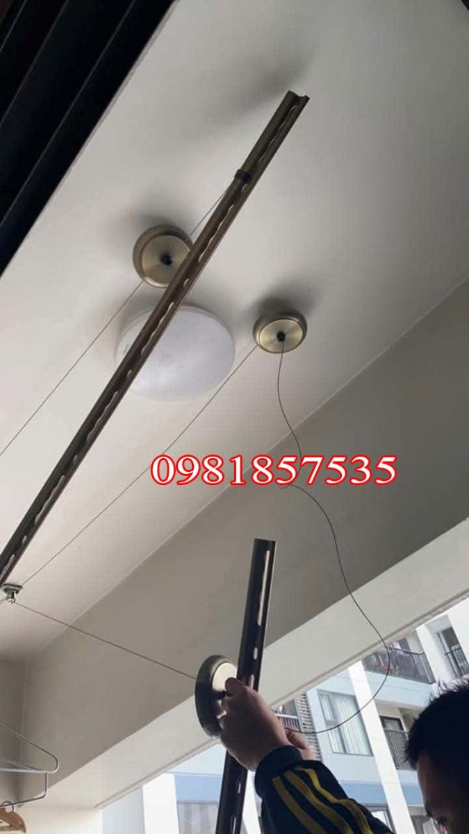 Sửa kẹt dây cáp giàn phơi
