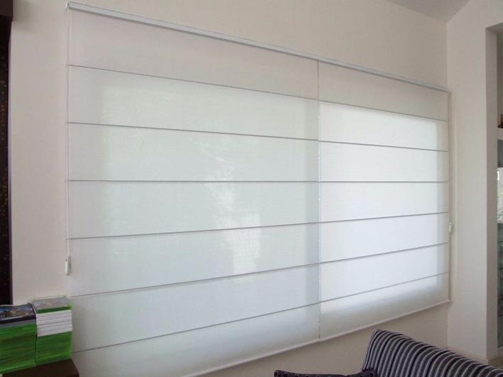 rèm roman xếp lớp