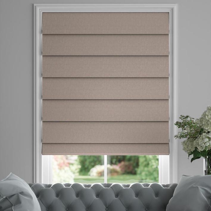rèm roman xếp lớp