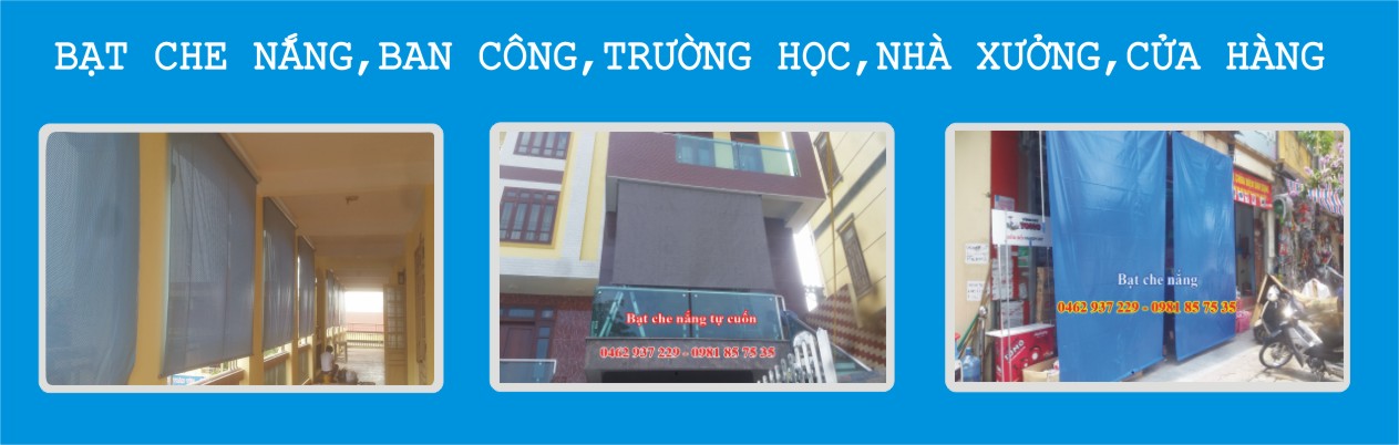 baner bạt che nắng