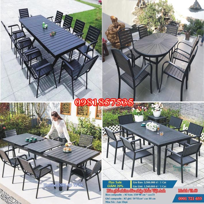 BÁO GIÁ BÀN GHẾ NGOÀI TRỜI ĐÀ NẴNG