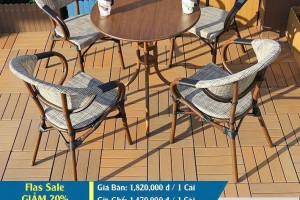 Bàn ghế ngoài trời nhập khẩu Việt Anh 40