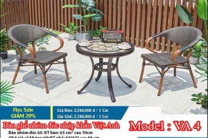 BÀN GHẾ NGOÀI TRỜI VA 4