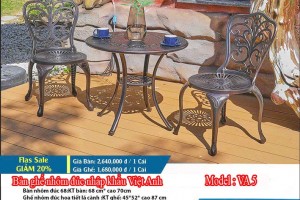 BÀN GHẾ NGOÀI TRỜI VA 5
