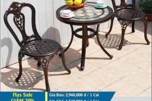 BÀN GHẾ NHÔM ĐÚC NHẬP KHẨU VIỆT ANH VA 53