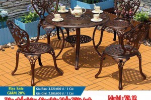 BÀN GHẾ SÂN VƯỜN VA 12