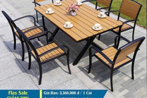 BÀN GHẾ  NGOÀI TRỜI POLYWOOD VIỆT ANH VA 59