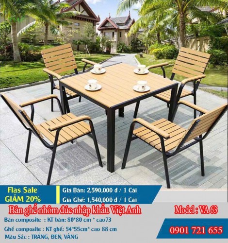 BÀN GHẾ COMPOSITE VIỆT ANH VA 63