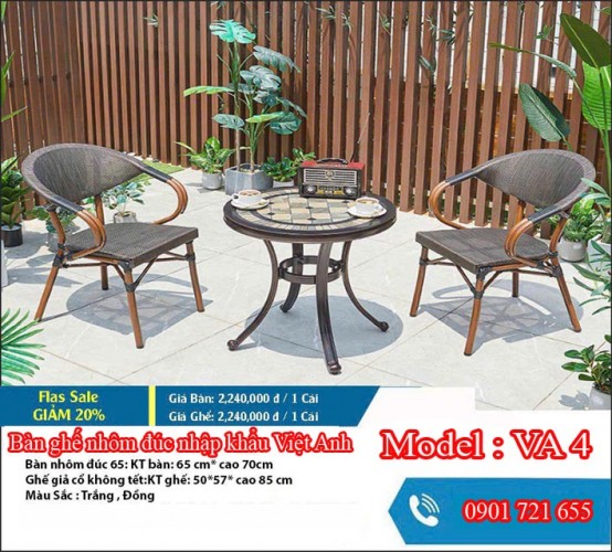 BÀN GHẾ NGOÀI TRỜI VA 4