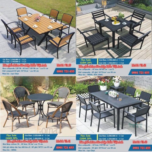 BÁO GIÁ BÀN GHẾ NGOÀI TRỜI TẠI HẢI PHÒNG