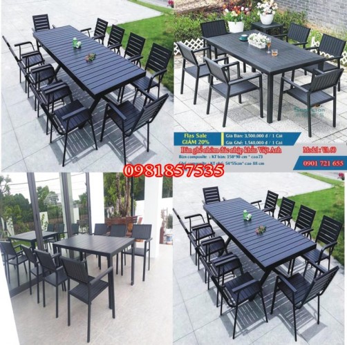 BÁO GIÁ BÀN GHẾ NGOÀI TRỜI TPHCM