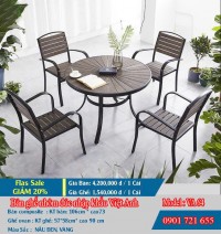 BÀN GHẾ NGOÀI TRỜI COMPOSITE VIỆT ANH VA 64