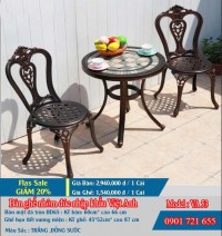 BÀN GHẾ NHÔM ĐÚC NHẬP KHẨU VIỆT ANH VA 53