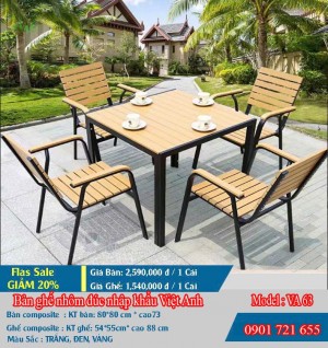 BÀN GHẾ COMPOSITE VIỆT ANH VA 63