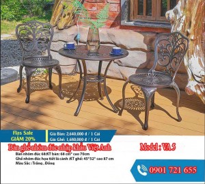 BÀN GHẾ NGOÀI TRỜI VA 5